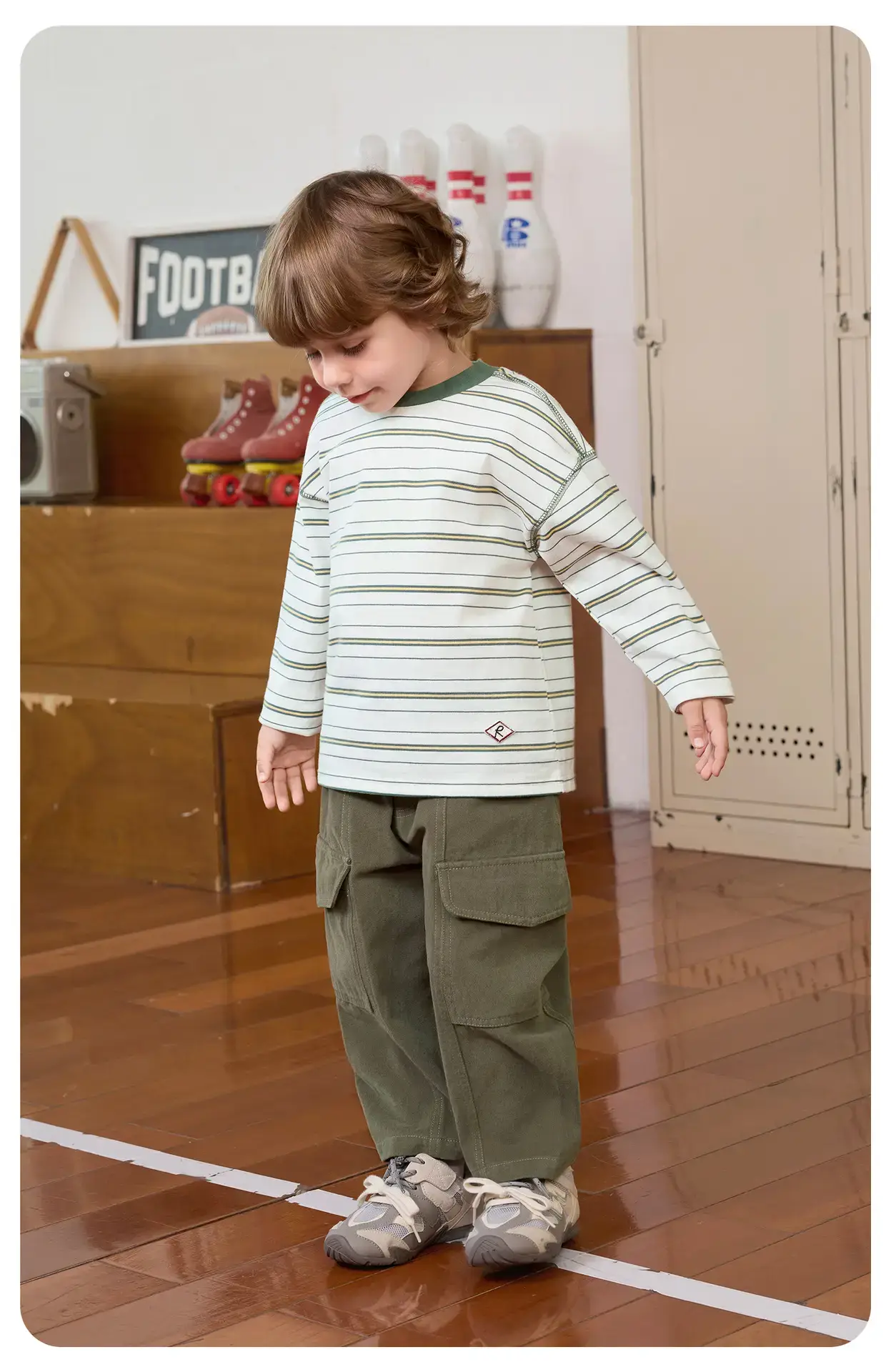 Right European Boys Striped Long Sleeve T-Shirt Autumn Wear — feature 25