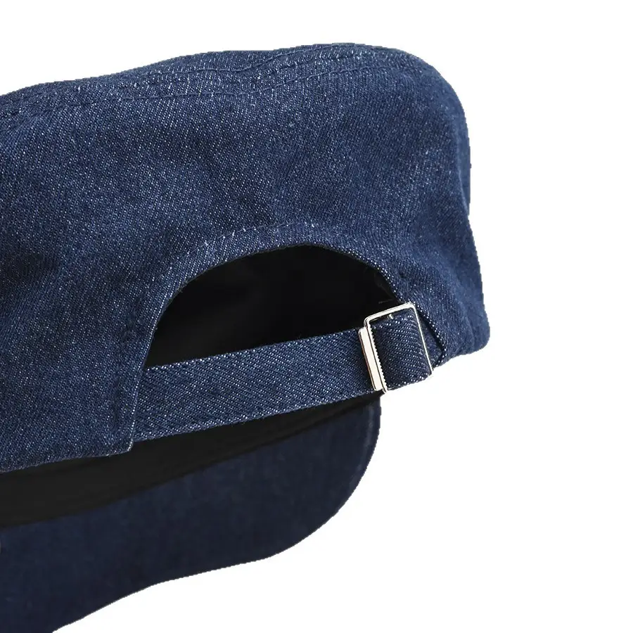 Navy Blue Retro Denim Light Knight Hat for Women - Image 8