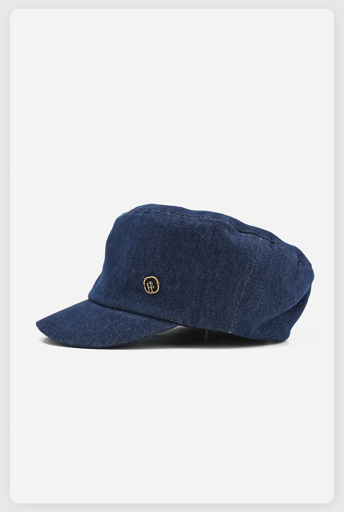 Navy Blue Retro Denim Light Knight Hat for Women — feature 11