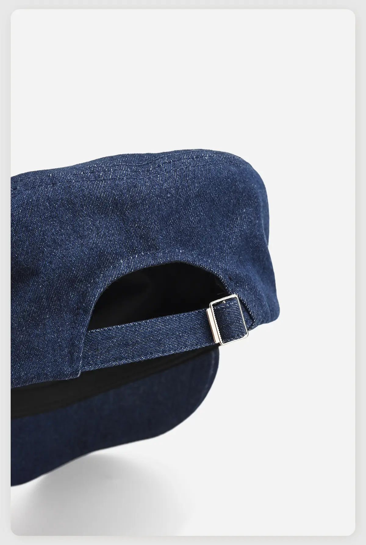 Navy Blue Retro Denim Light Knight Hat for Women — feature 9