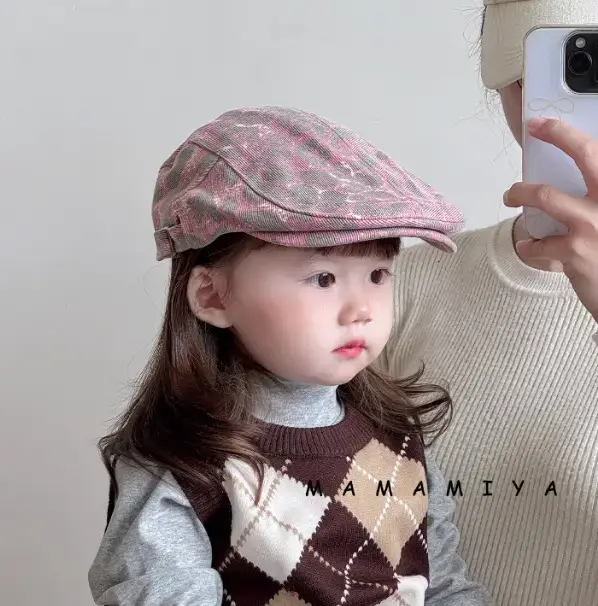 Korean Style Duckbill Beret for Kids Spring Autumn - Image 3