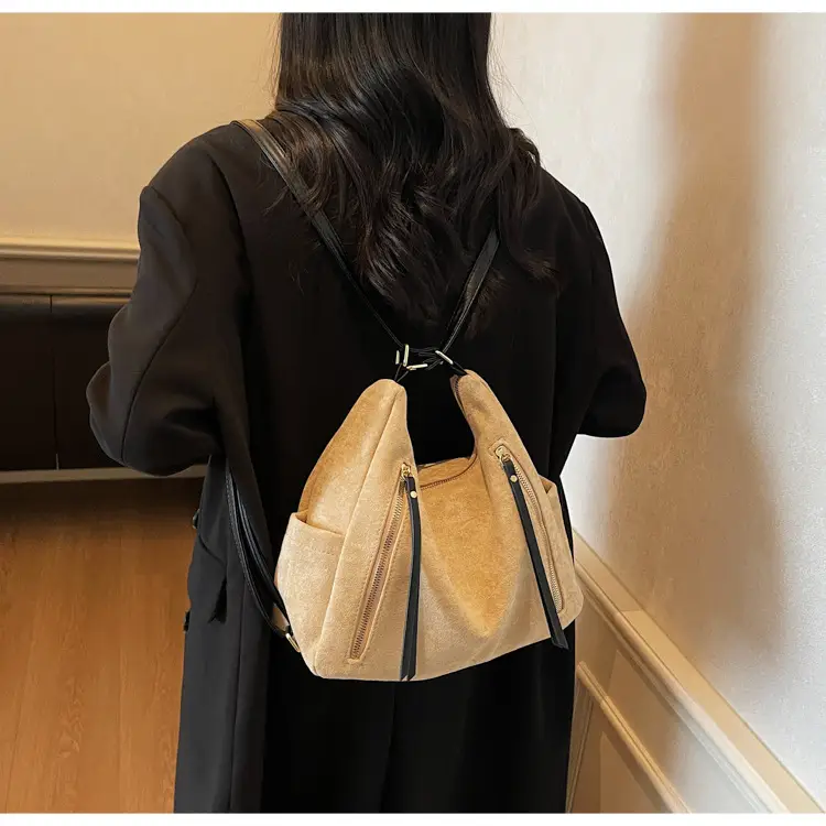 Women's Frosted Retro Shoulder Bag Brown 2026 — feature 25
