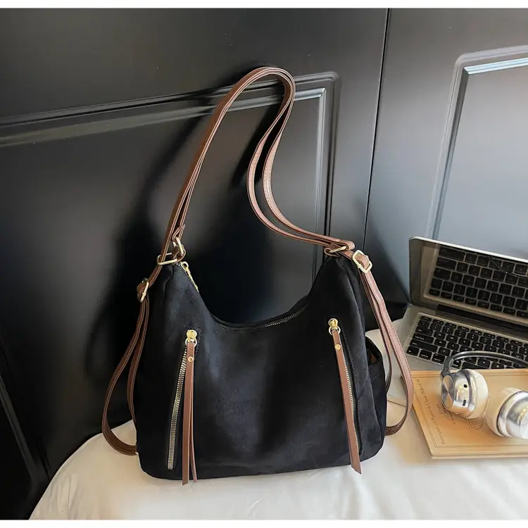 Women's Frosted Retro Shoulder Bag Brown 2026 — feature 31