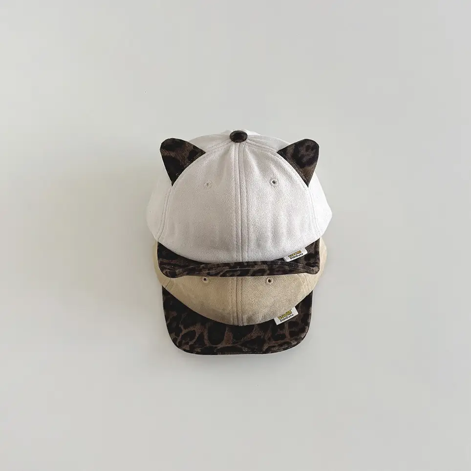 Winter Cat Ear Leopard Print Cap - Image 5