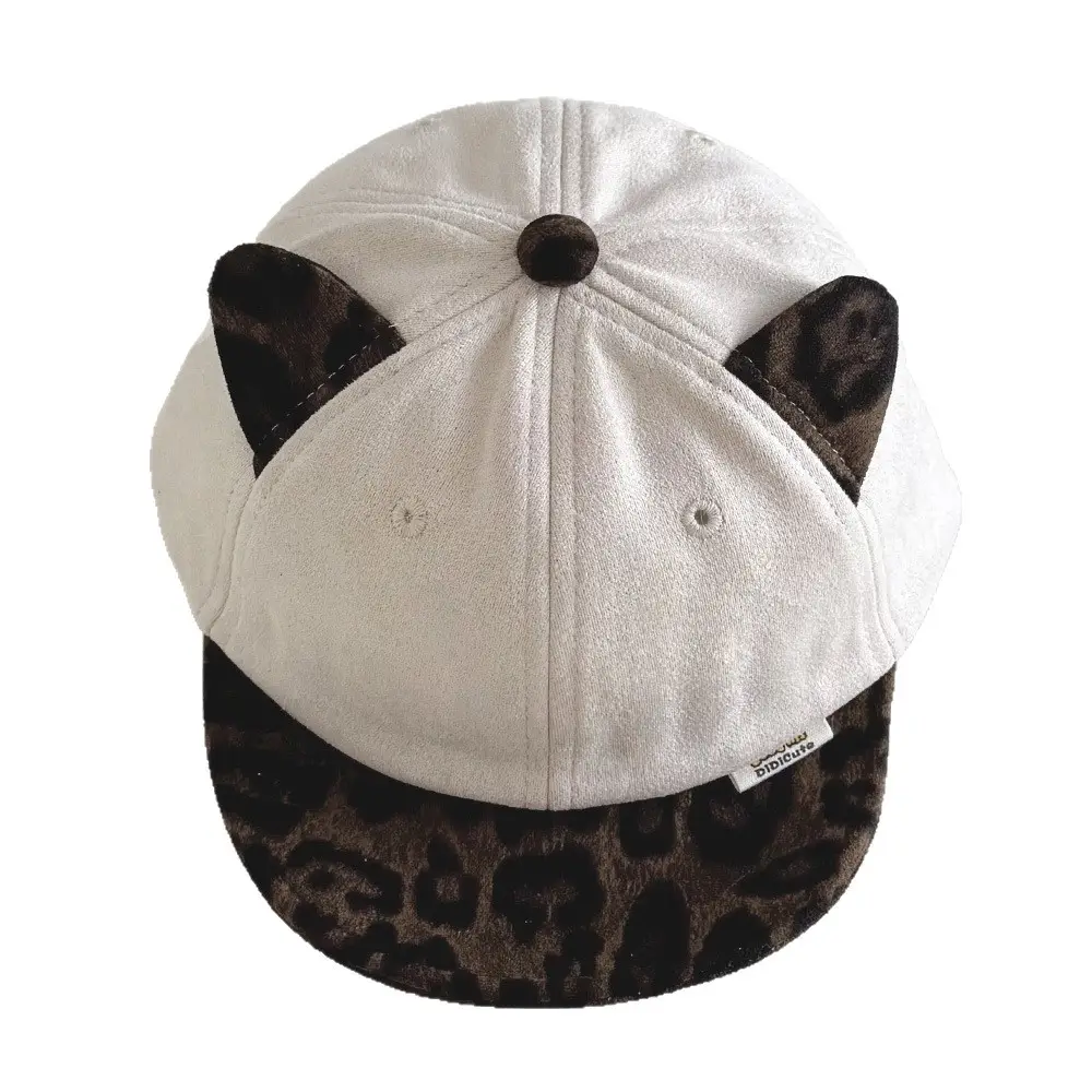 Winter Cat Ear Leopard Print Cap - Image 7