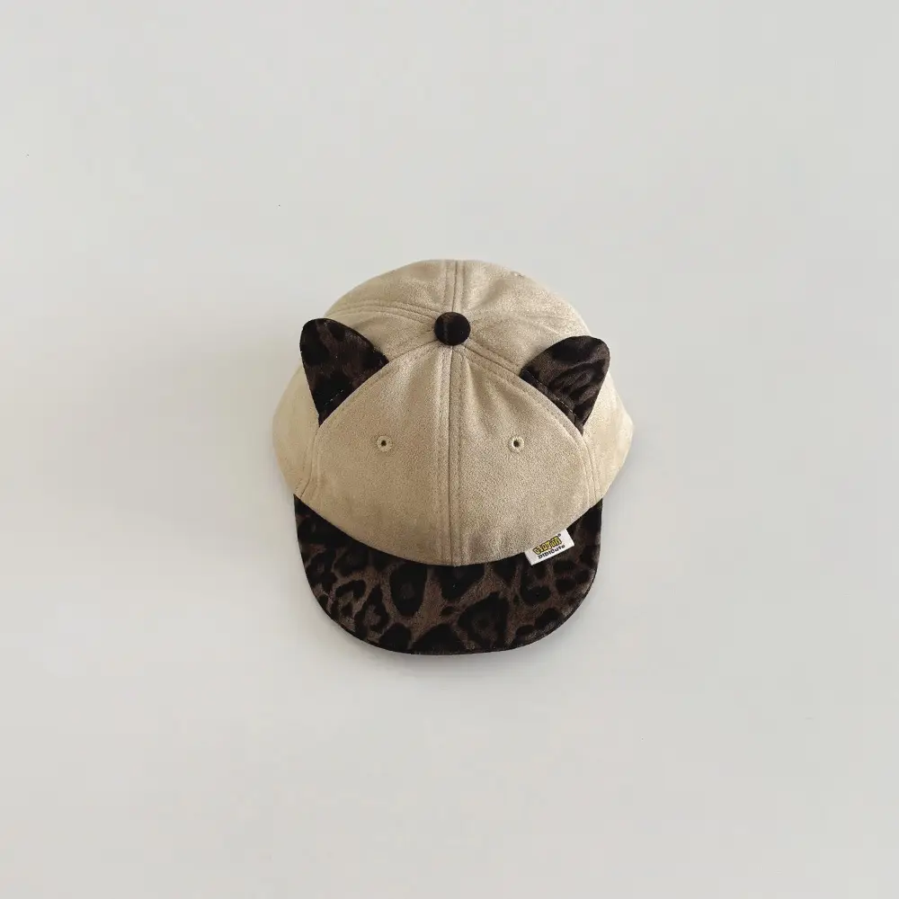 Winter Cat Ear Leopard Print Cap - Image 2