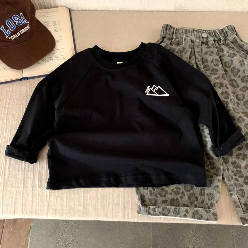 Boys Long Sleeve T-Shirt Black Autumn 2025 - Image 3