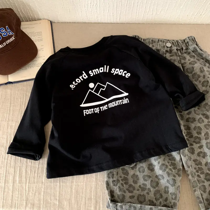 Boys Long Sleeve T-Shirt Black Autumn 2025 — feature 2