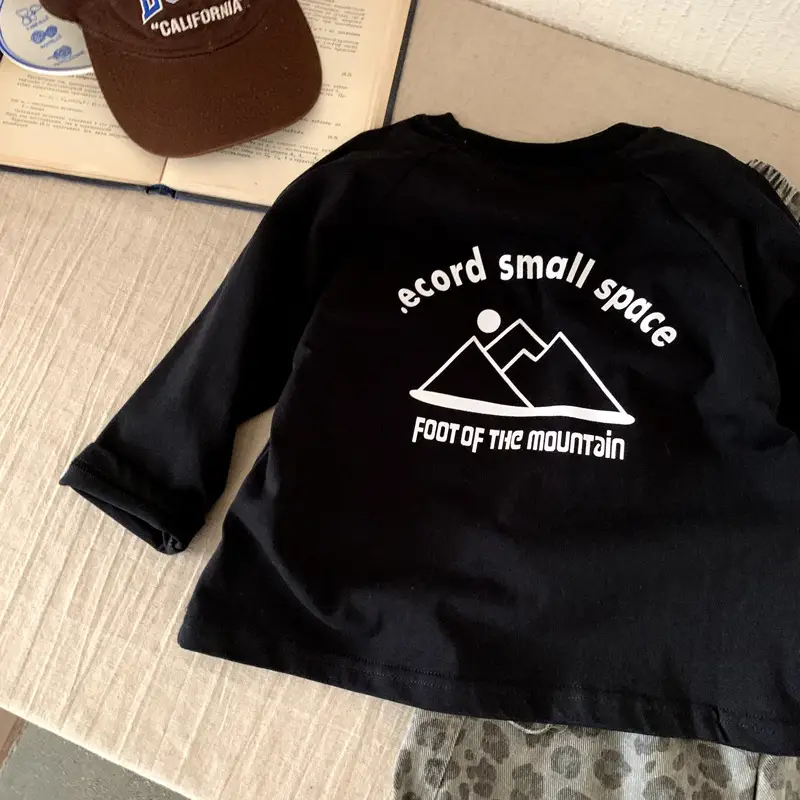 Boys Long Sleeve T-Shirt Black Autumn 2025 — feature 3