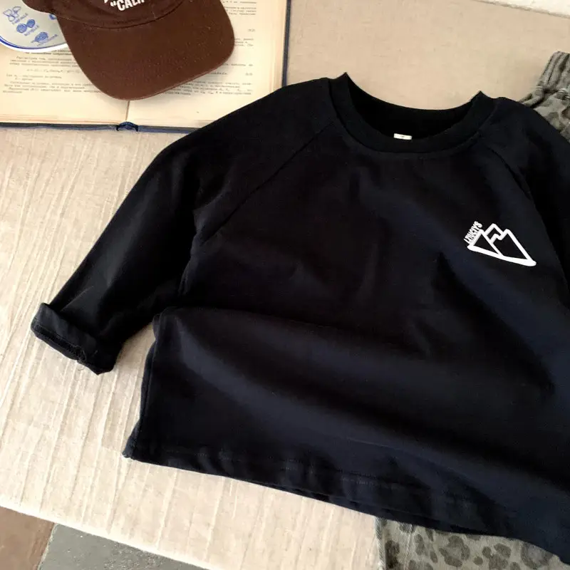 Boys Long Sleeve T-Shirt Black Autumn 2025 — feature 6