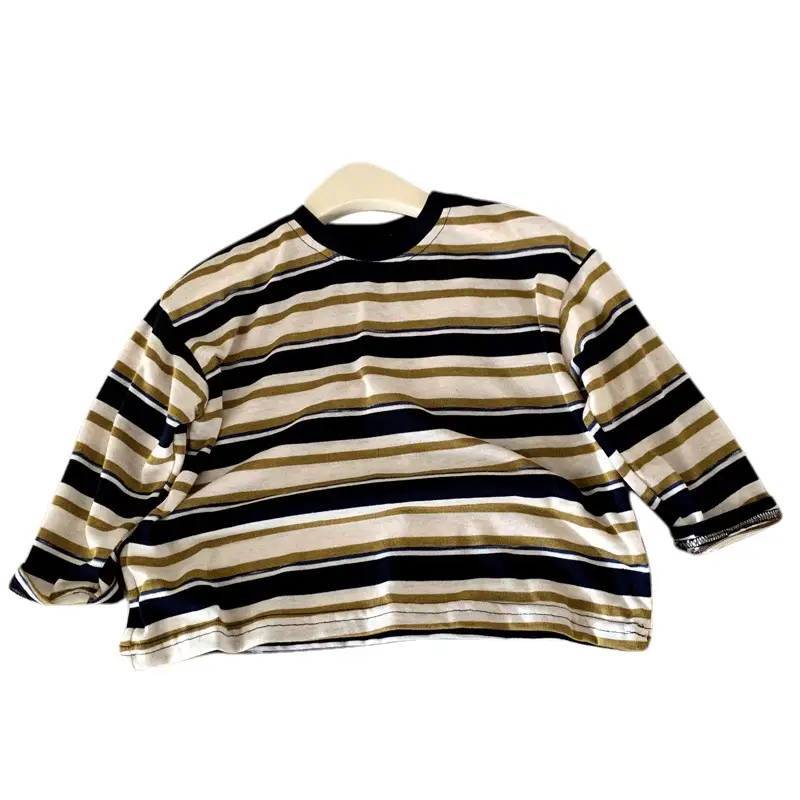 Boys Striped Long Sleeve T-Shirt Autumn Wear - Image 6