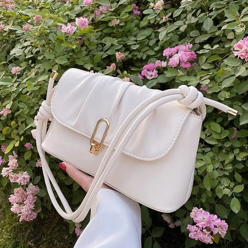 White Underarm Crossbody Bag for Women 2026