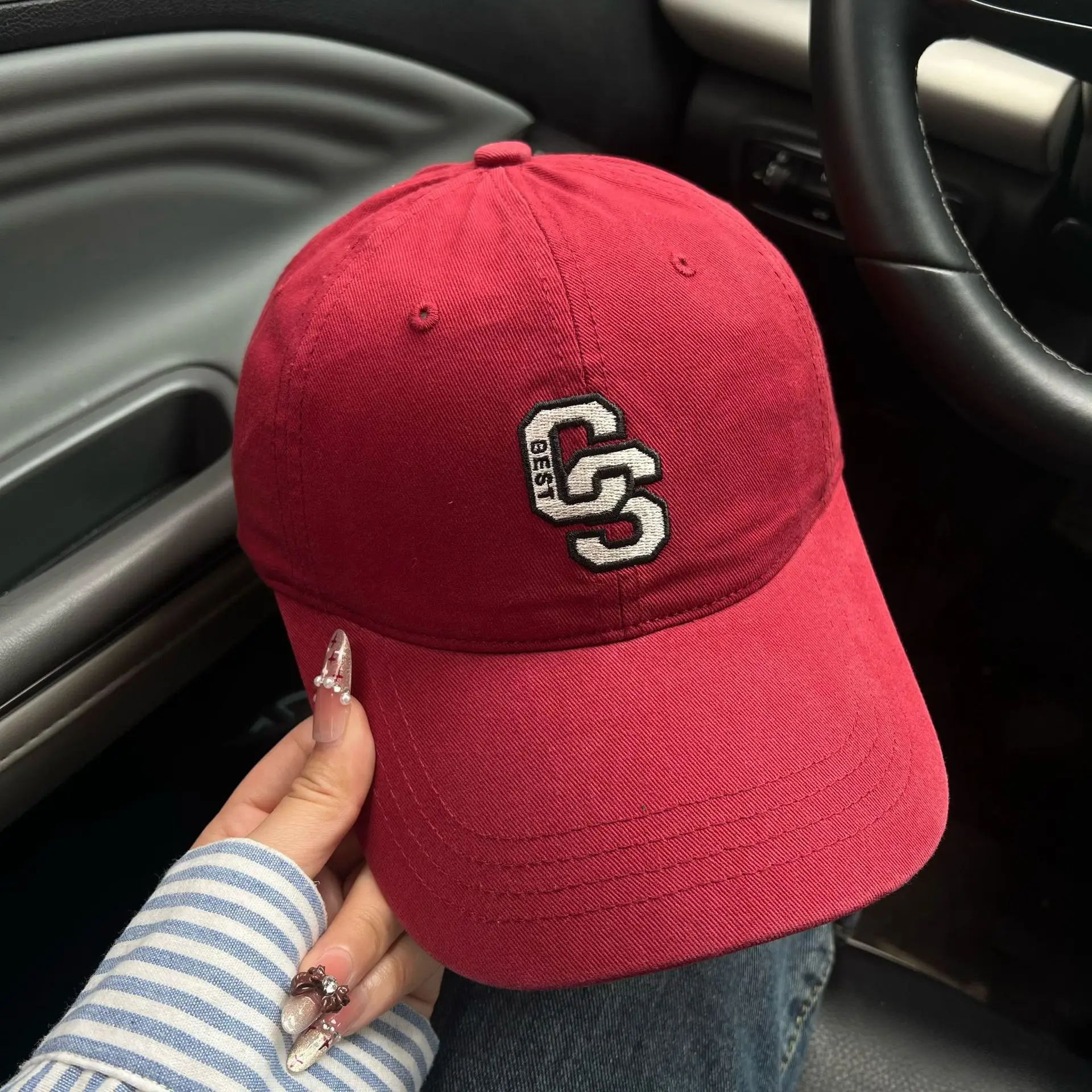 2025 New American Retro Washed Light Denim Baseball Cap for Women - Image 8