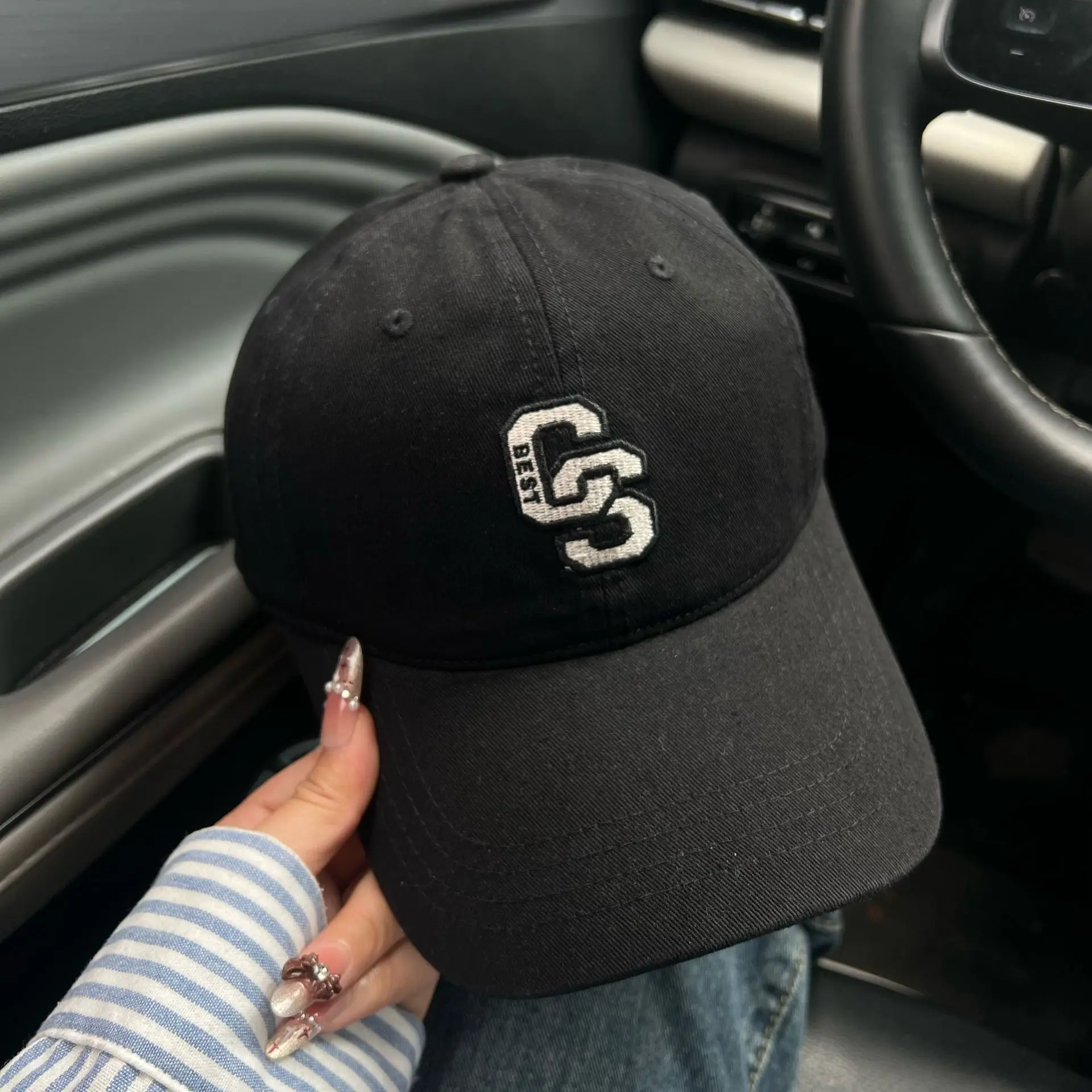 2025 New American Retro Washed Light Denim Baseball Cap for Women - Image 9