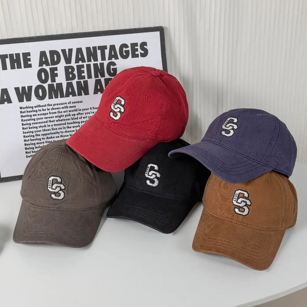 2025 New American Retro Washed Light Denim Baseball Cap for Women — feature 12