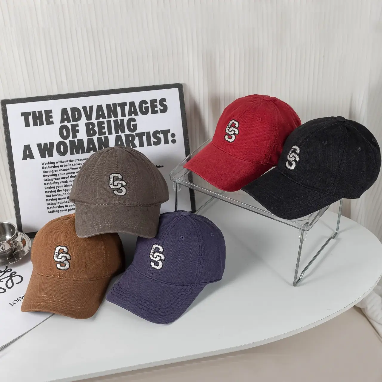 2025 New American Retro Washed Light Denim Baseball Cap for Women — feature 9