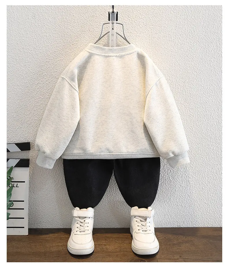 White Cotton Party Sweatshirt for Boys 2025 — feature 6