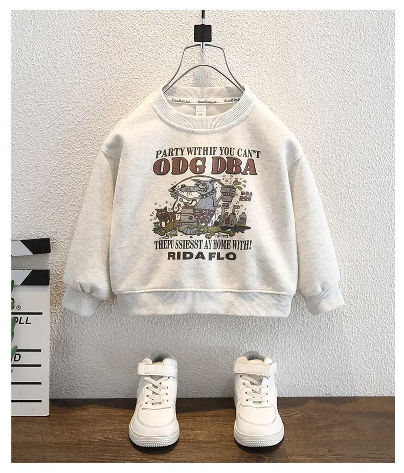 White Cotton Party Sweatshirt for Boys 2025 — feature 7