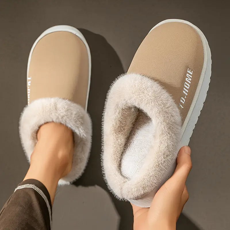 Winter Women's Warm Plush Slippers with Non-Slip Sole - Image 7