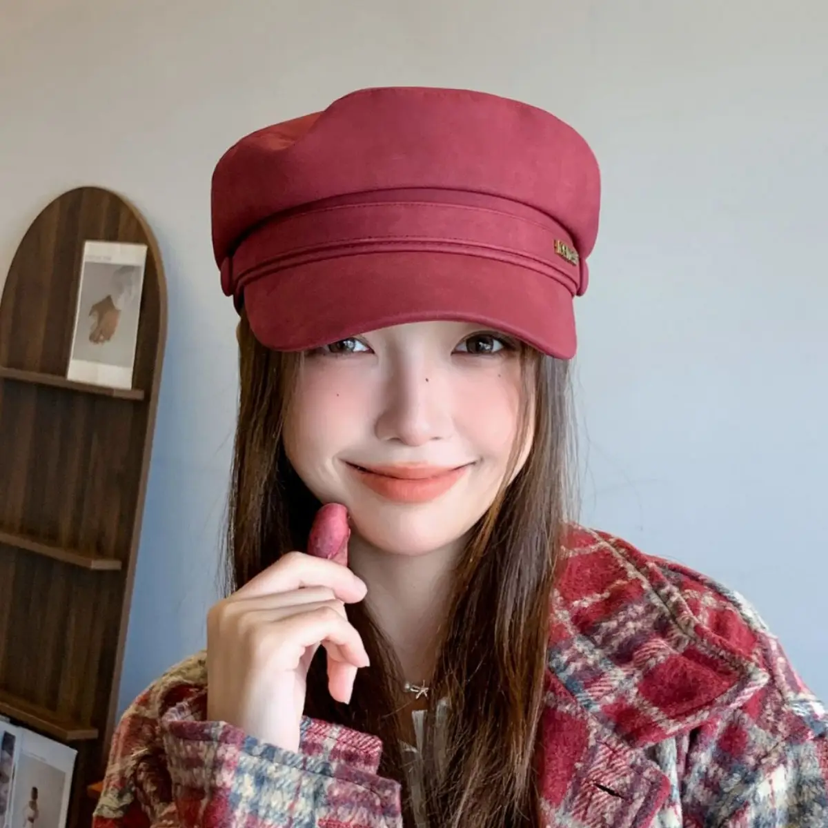 Women New Spring Cap Letter Logo Face Slimming Cap - Image 5