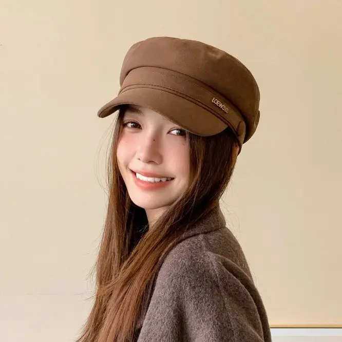 Women New Spring Cap Letter Logo Face Slimming Cap - Image 7