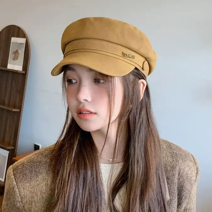 Women New Spring Cap Letter Logo Face Slimming Cap - Image 8