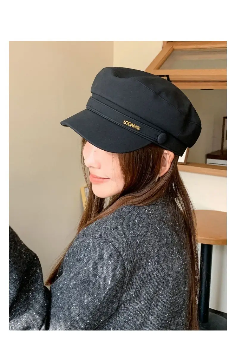Women New Spring Cap Letter Logo Face Slimming Cap — feature 10