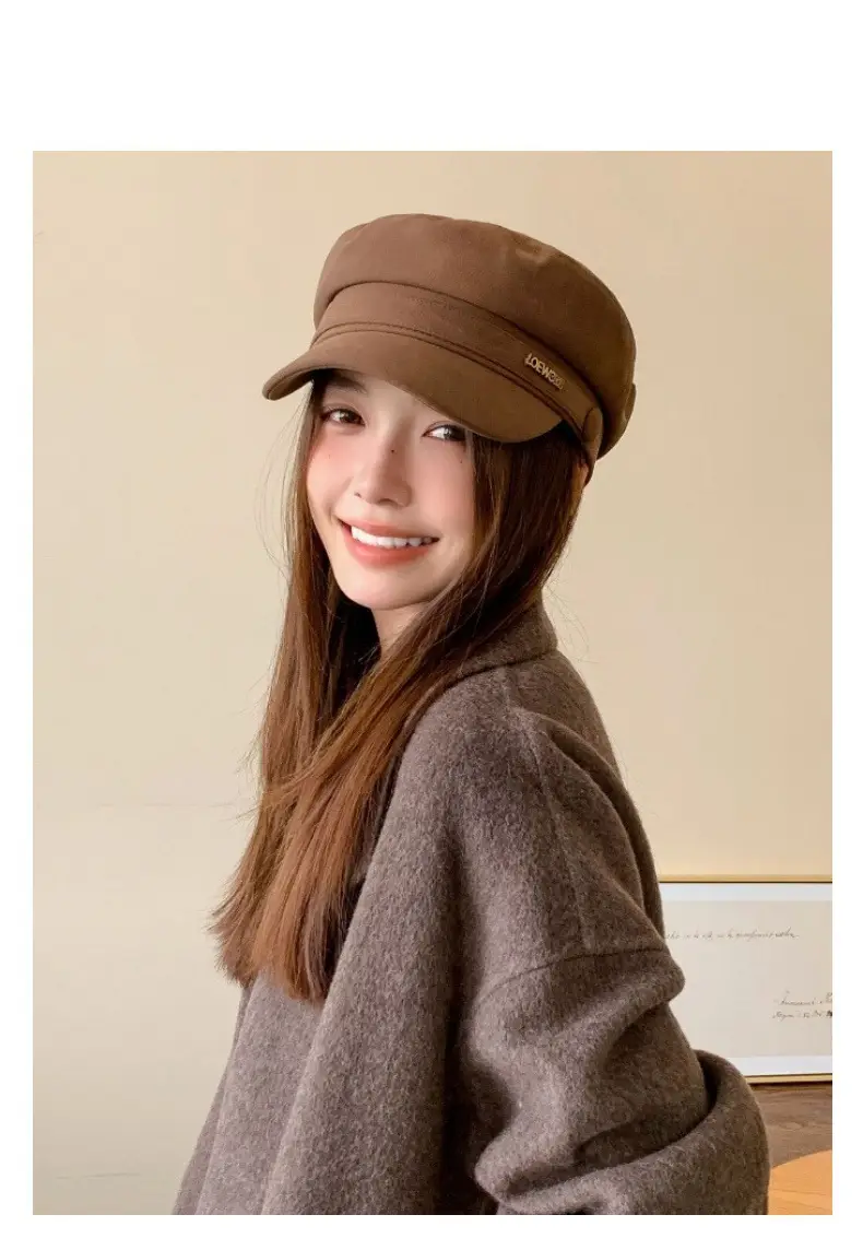 Women New Spring Cap Letter Logo Face Slimming Cap — feature 6