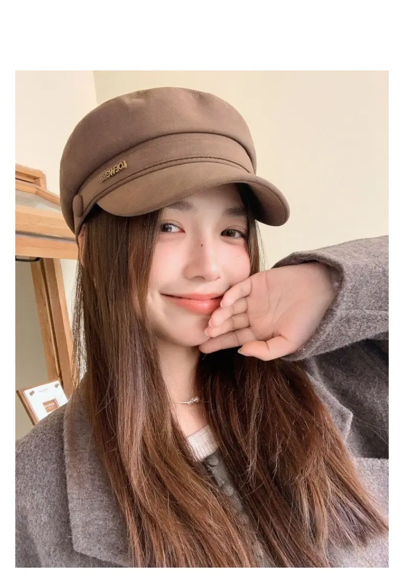Women New Spring Cap Letter Logo Face Slimming Cap — feature 7