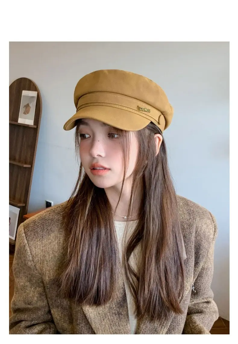 Women New Spring Cap Letter Logo Face Slimming Cap — feature 8