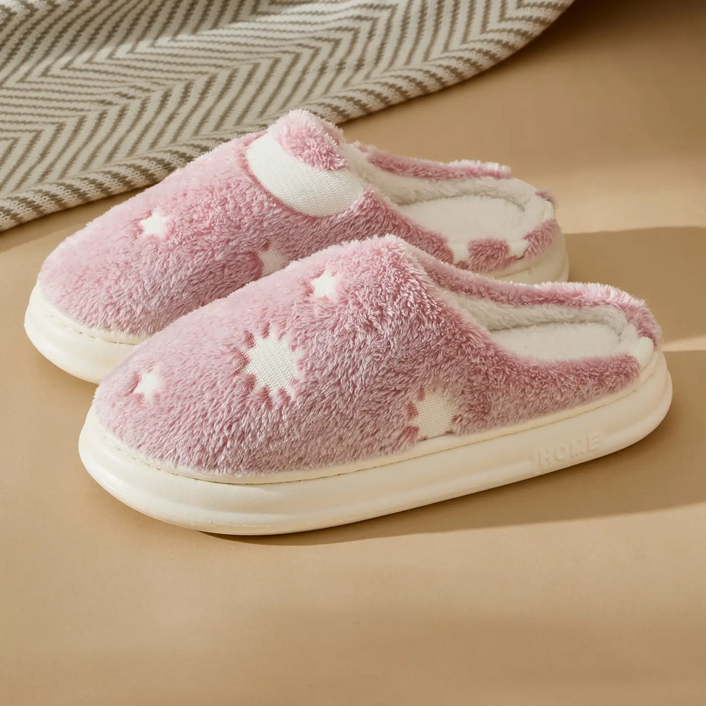 Korean Birkenstock Cotton Slippers Women Winter Warm Non-Slip - Image 16