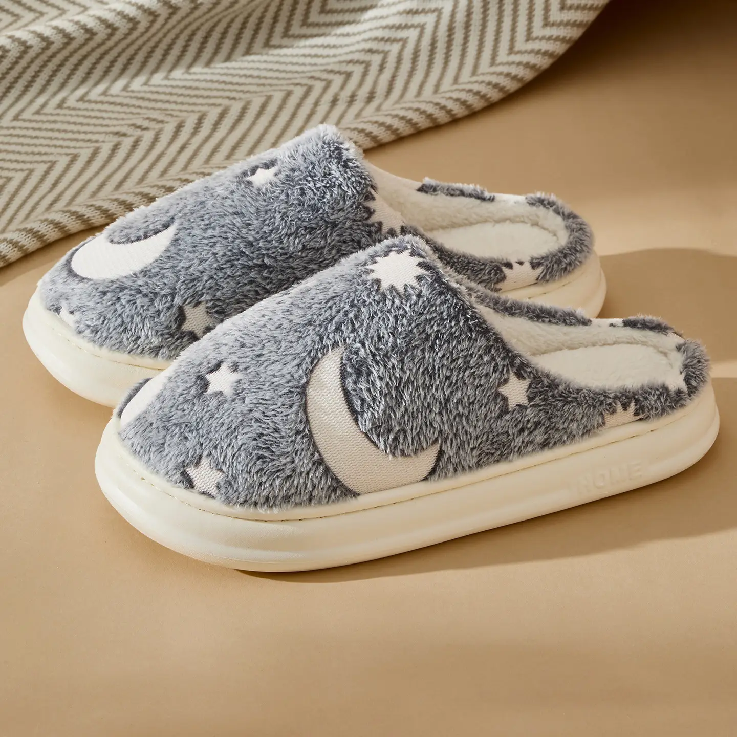 Korean Birkenstock Cotton Slippers Women Winter Warm Non-Slip - Image 17