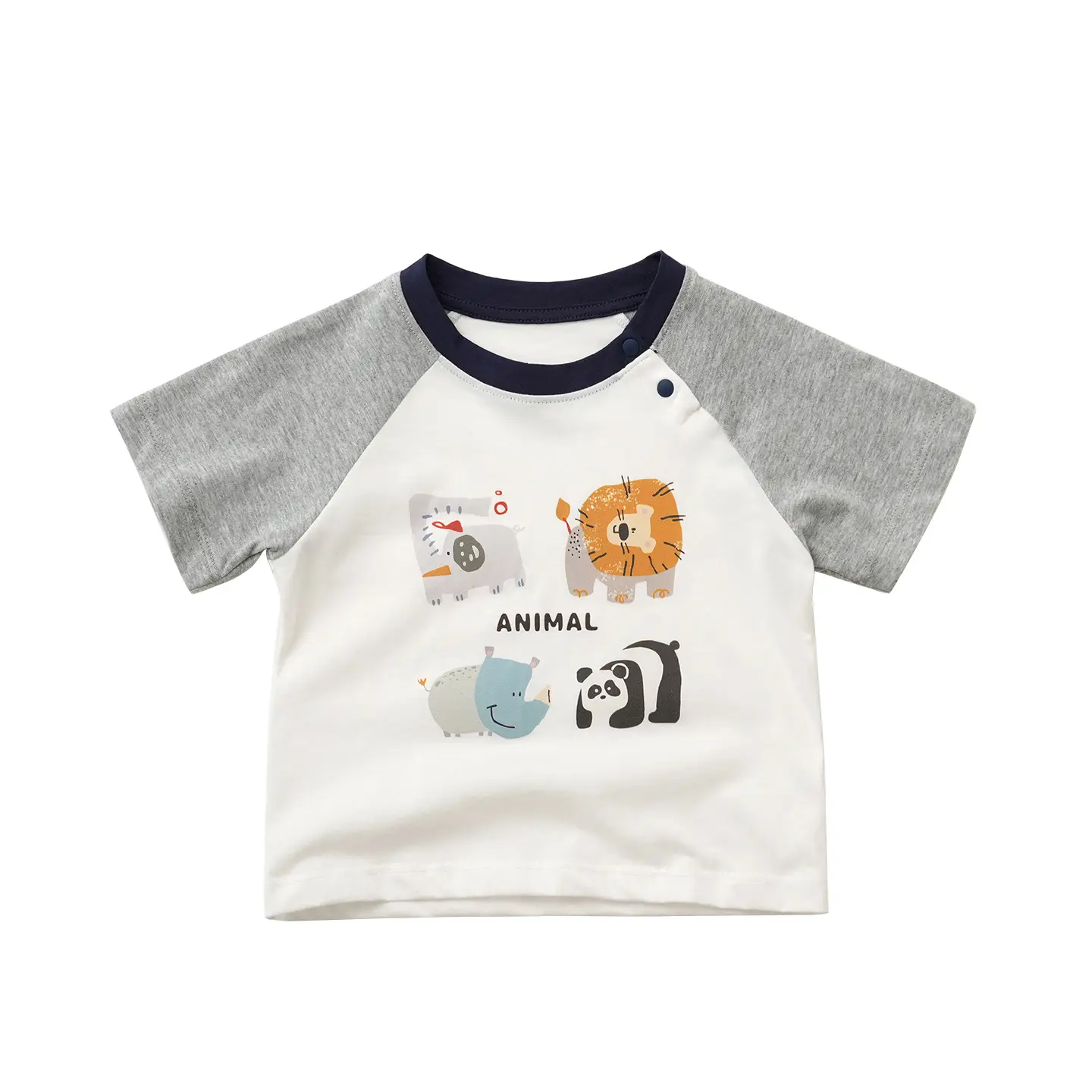 Kids Cartoon Elephant T-Shirt Set of 3 Cotton - Image 13