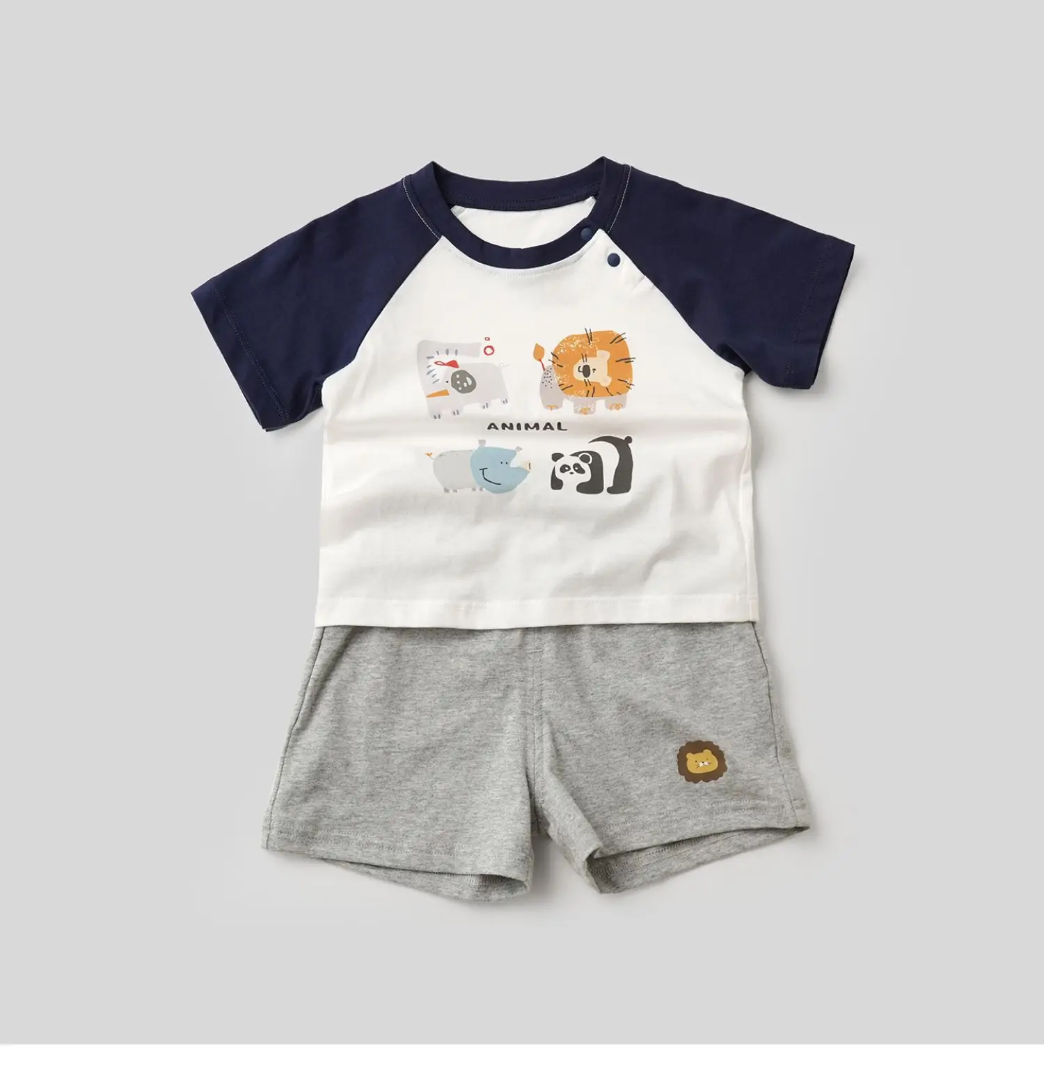Kids Cartoon Elephant T-Shirt Set of 3 Cotton — feature 12