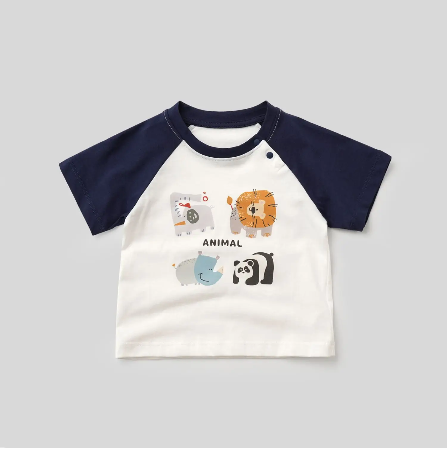 Kids Cartoon Elephant T-Shirt Set of 3 Cotton — feature 18