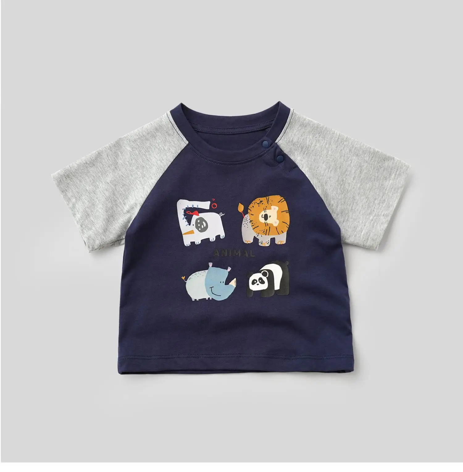 Kids Cartoon Elephant T-Shirt Set of 3 Cotton — feature 19