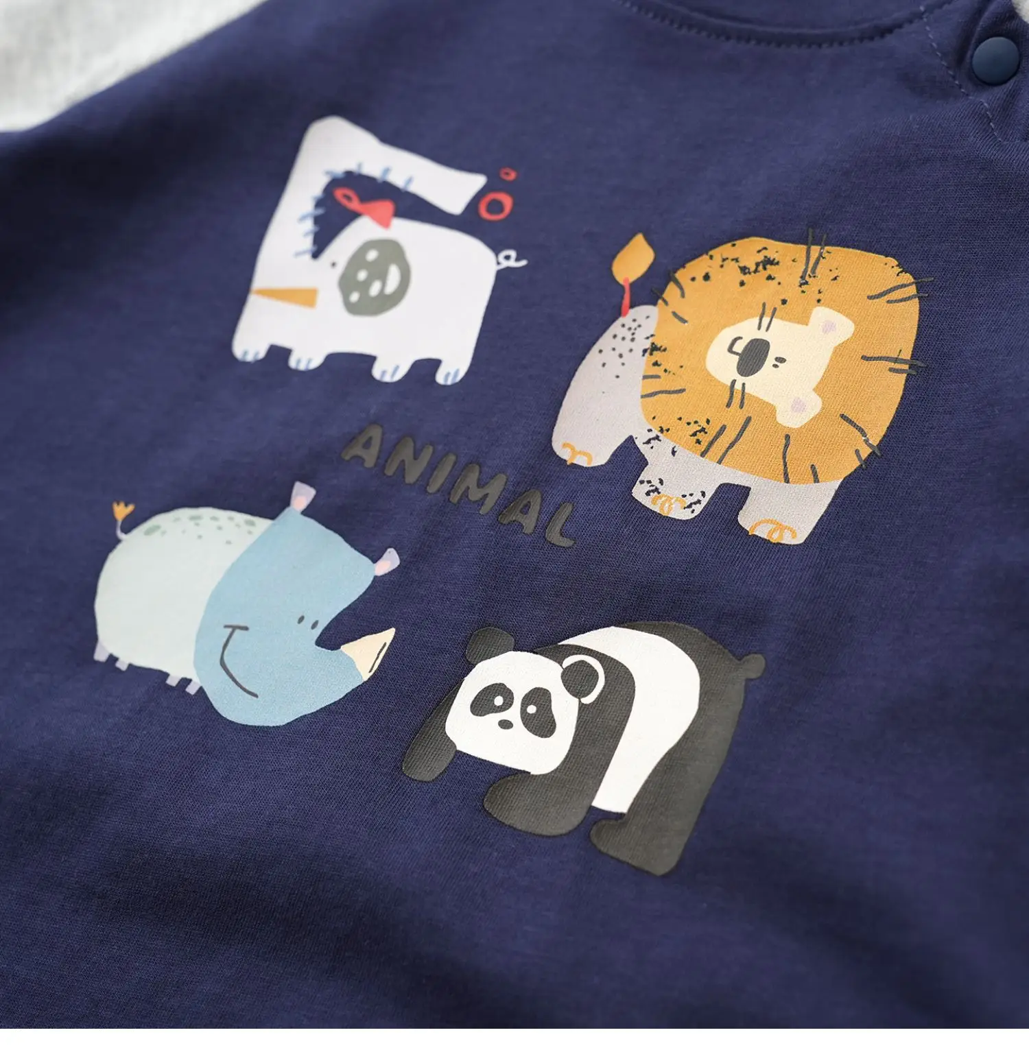 Kids Cartoon Elephant T-Shirt Set of 3 Cotton — feature 37