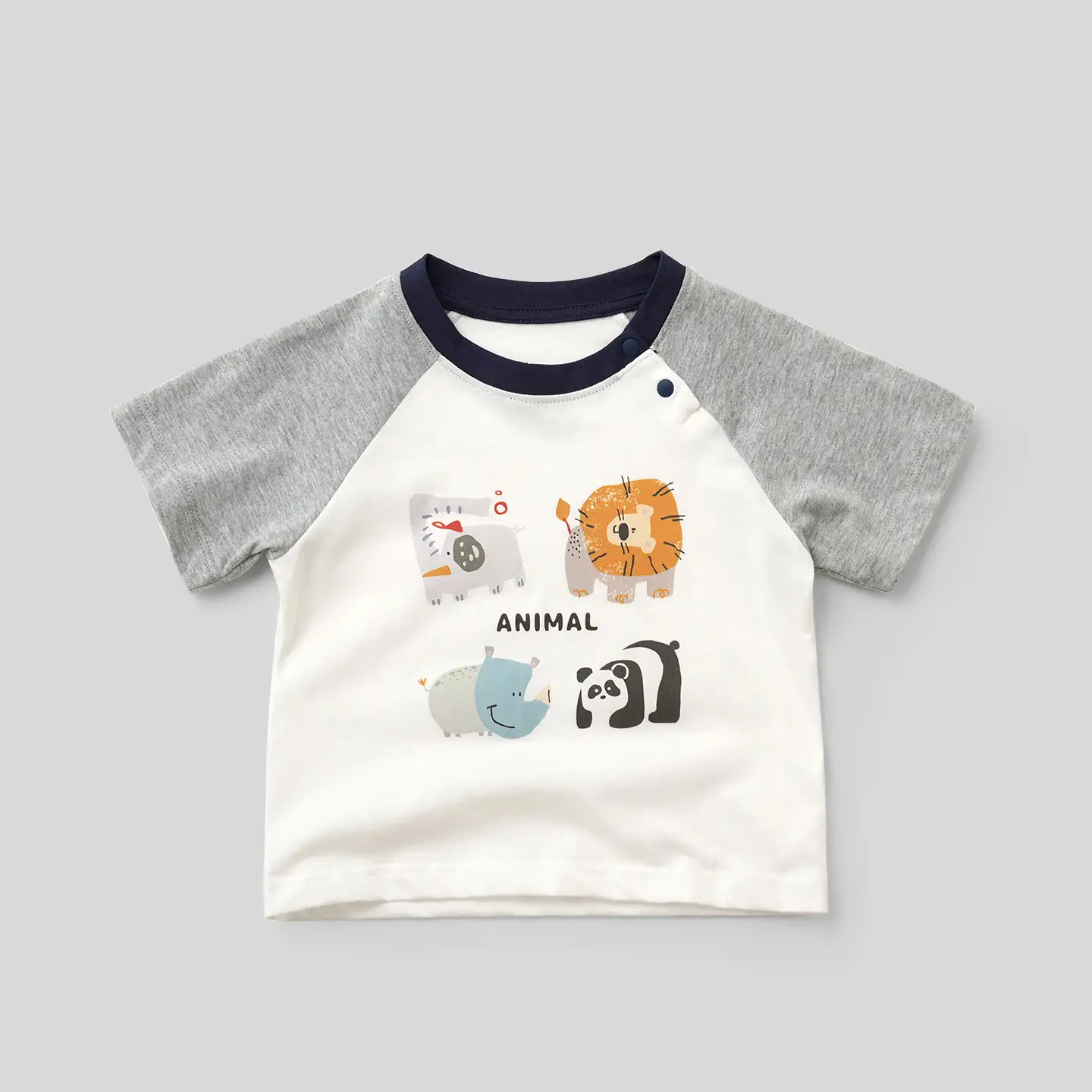 Kids Cartoon Elephant T-Shirt Set of 3 Cotton - Image 5