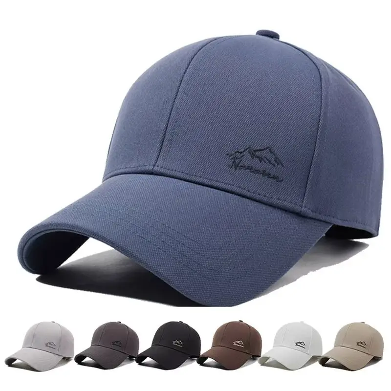 Men's Grey Mountain Logo Baseball Cap - Image 8