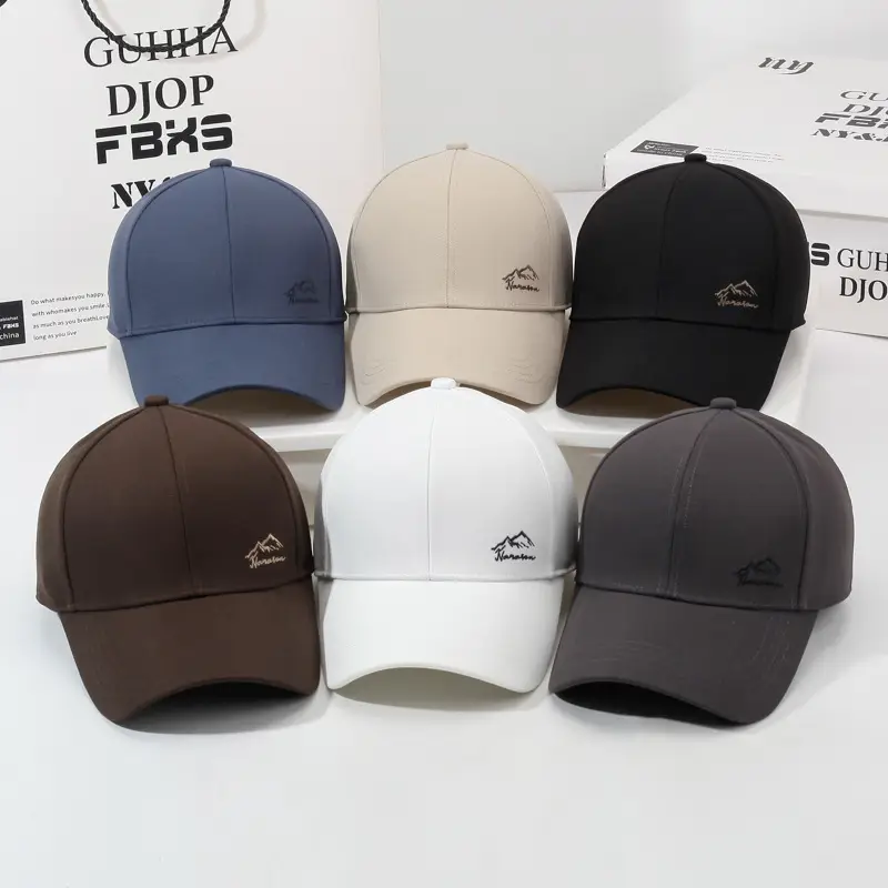 Men's Grey Mountain Logo Baseball Cap - Image 11