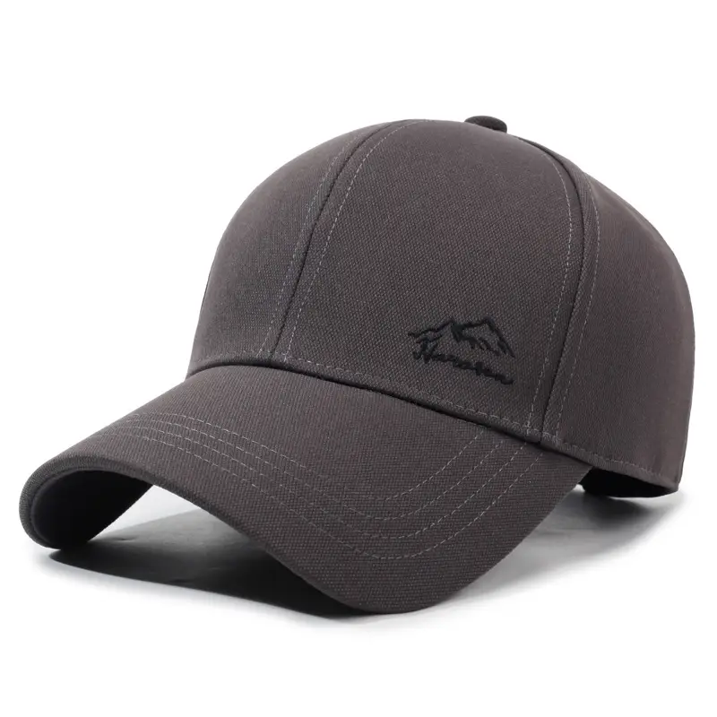 Men's Grey Mountain Logo Baseball Cap - Image 2