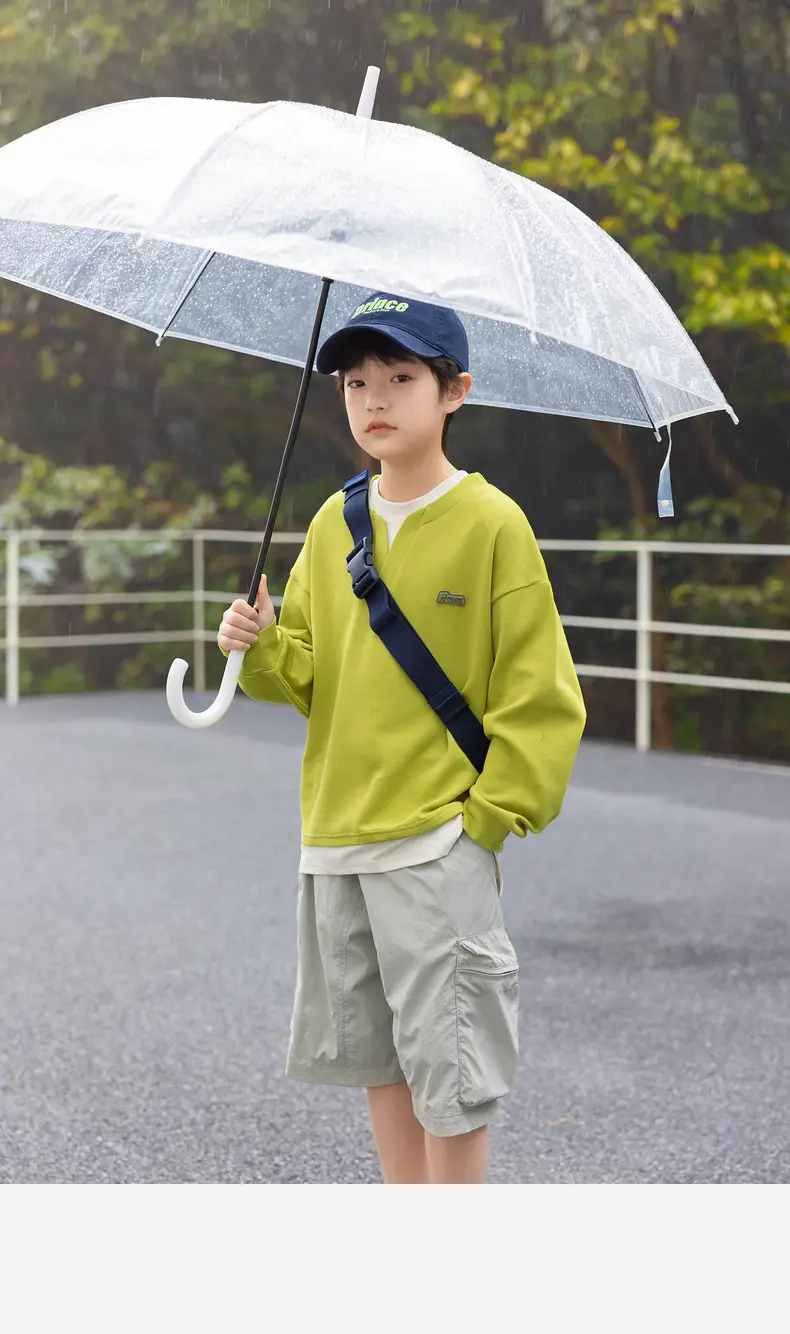 Panda Yuan Yuan Double-Sided Cotton V-Neck Boys T-Shirt 2025 — feature 29