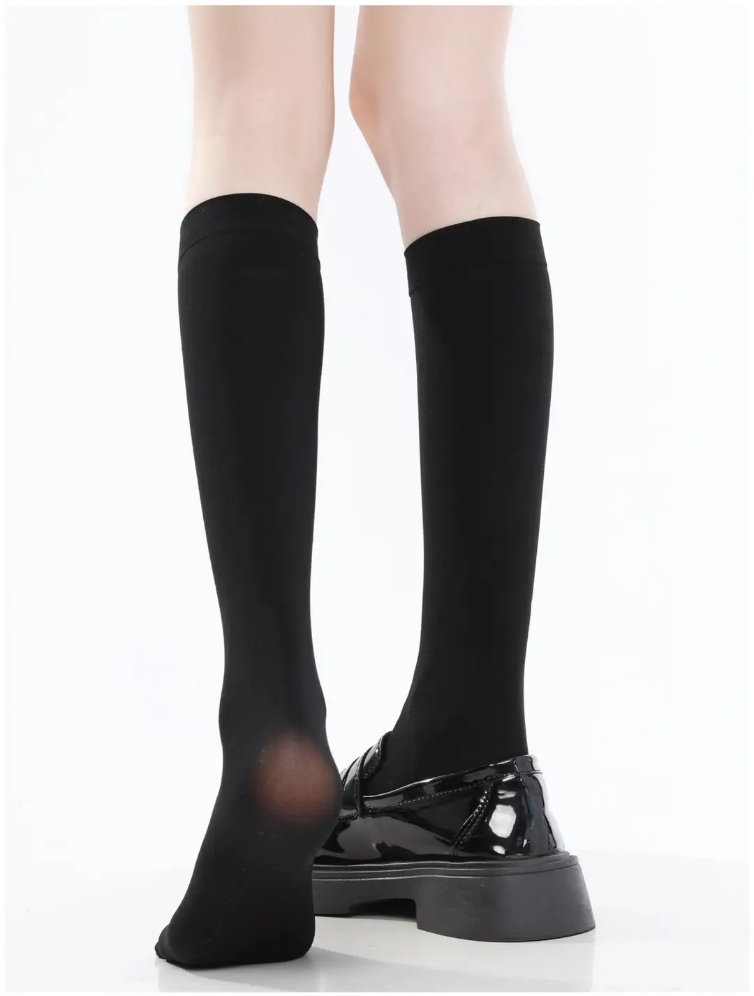 Black High-Pressure Compression Socks, Jk Velvet Cat Claw Silicone Non-Slip Over-The-Knee Socks, Non-Binding Long Thigh-High Socks for Tall Individuals — feature 23