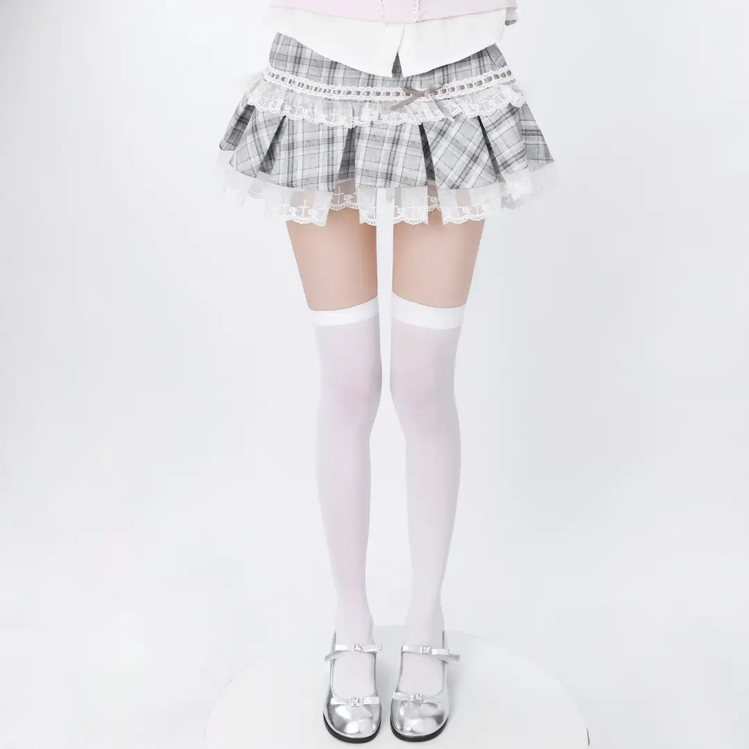 Black High-Pressure Compression Socks, Jk Velvet Cat Claw Silicone Non-Slip Over-The-Knee Socks, Non-Binding Long Thigh-High Socks for Tall Individuals