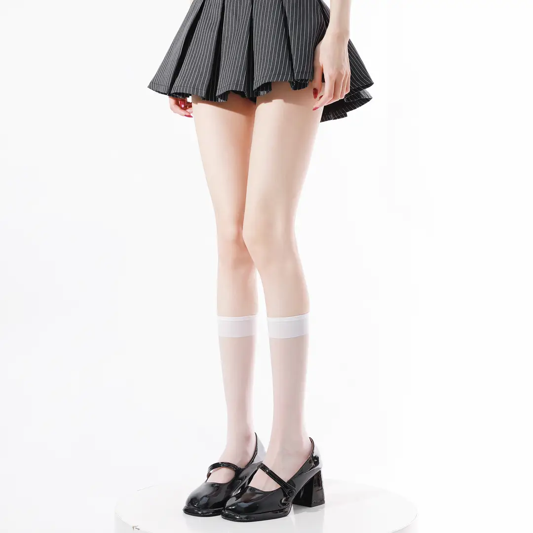 Black High-Pressure Compression Socks, Jk Velvet Cat Claw Silicone Non-Slip Over-The-Knee Socks, Non-Binding Long Thigh-High Socks for Tall Individuals