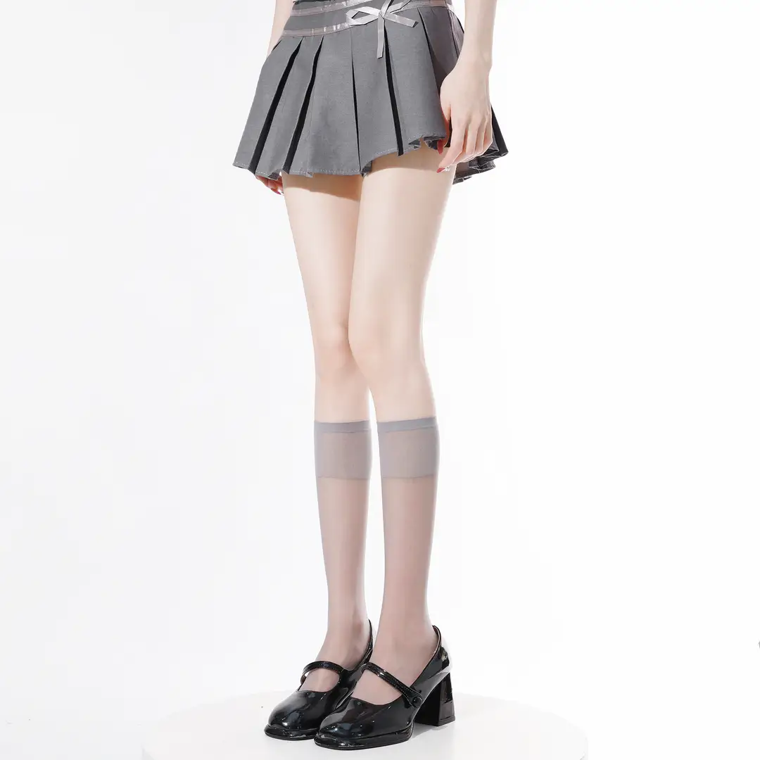 Black High-Pressure Compression Socks, Jk Velvet Cat Claw Silicone Non-Slip Over-The-Knee Socks, Non-Binding Long Thigh-High Socks for Tall Individuals