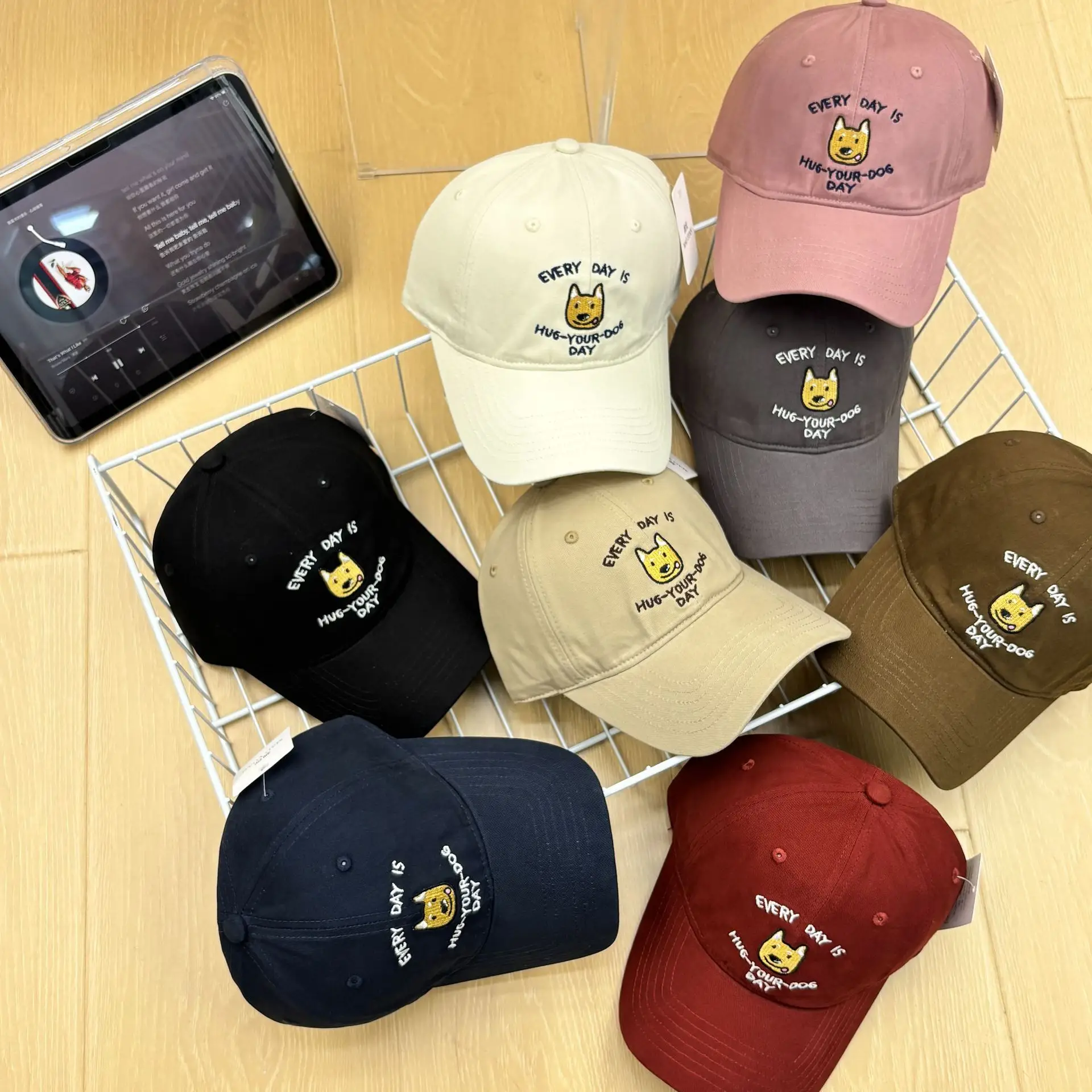 2025 Shiba Inu Embroidered Purple Cap for Women — feature 1