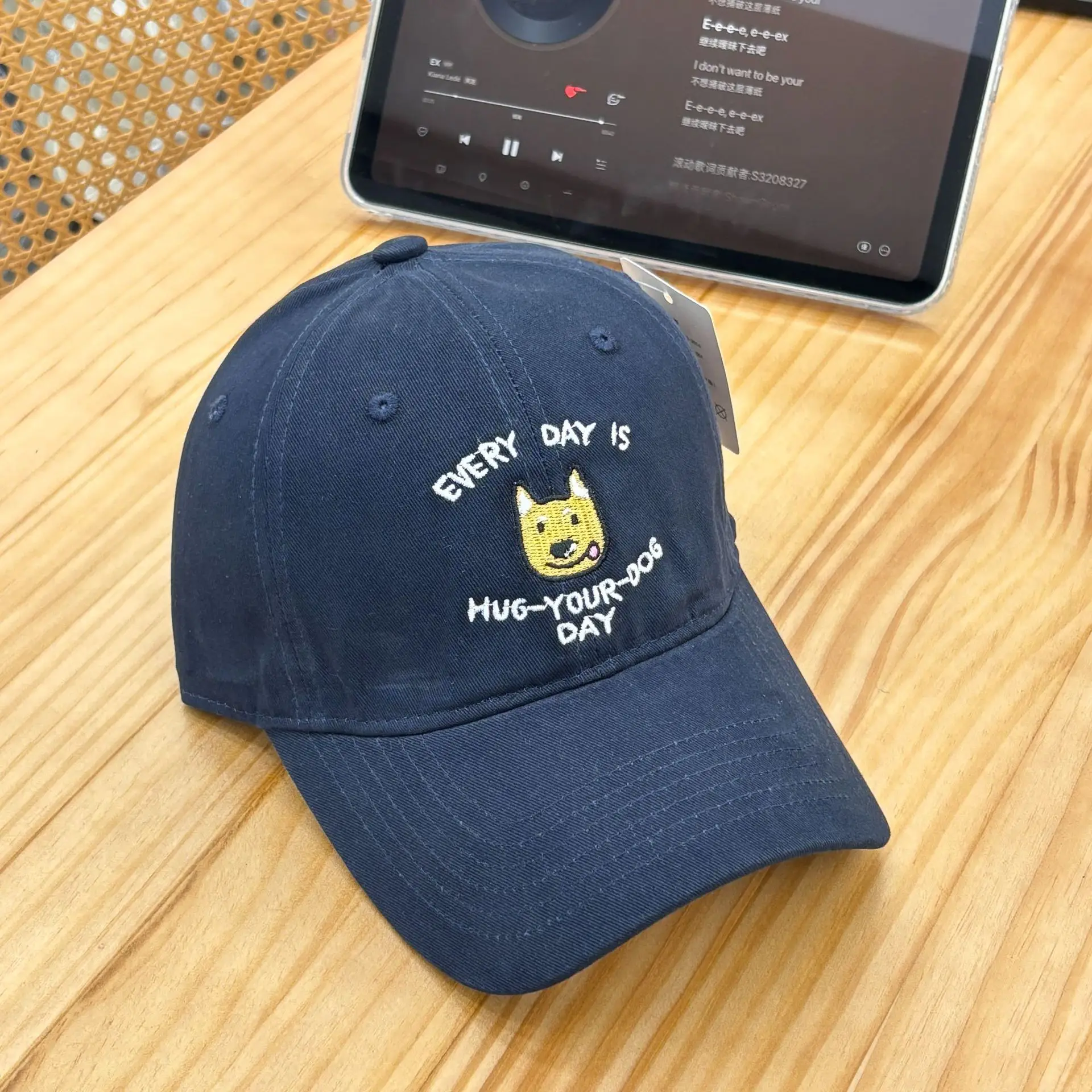 2025 Shiba Inu Embroidered Purple Cap for Women — feature 4