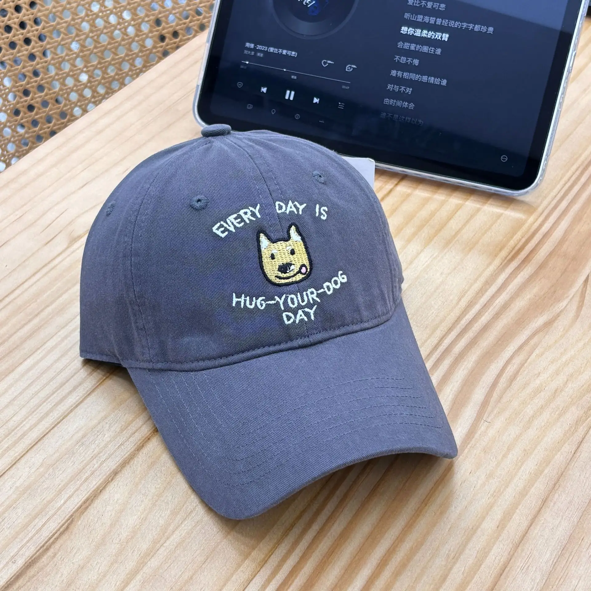 2025 Shiba Inu Embroidered Purple Cap for Women - Image 8