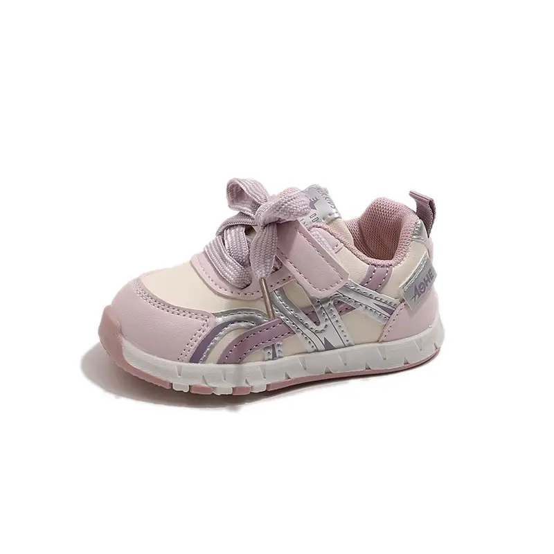 Baby Shoes Pink Purple Soft Sole Casual Wear